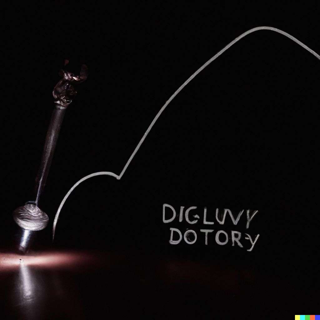 the discovery of gravity, light painting